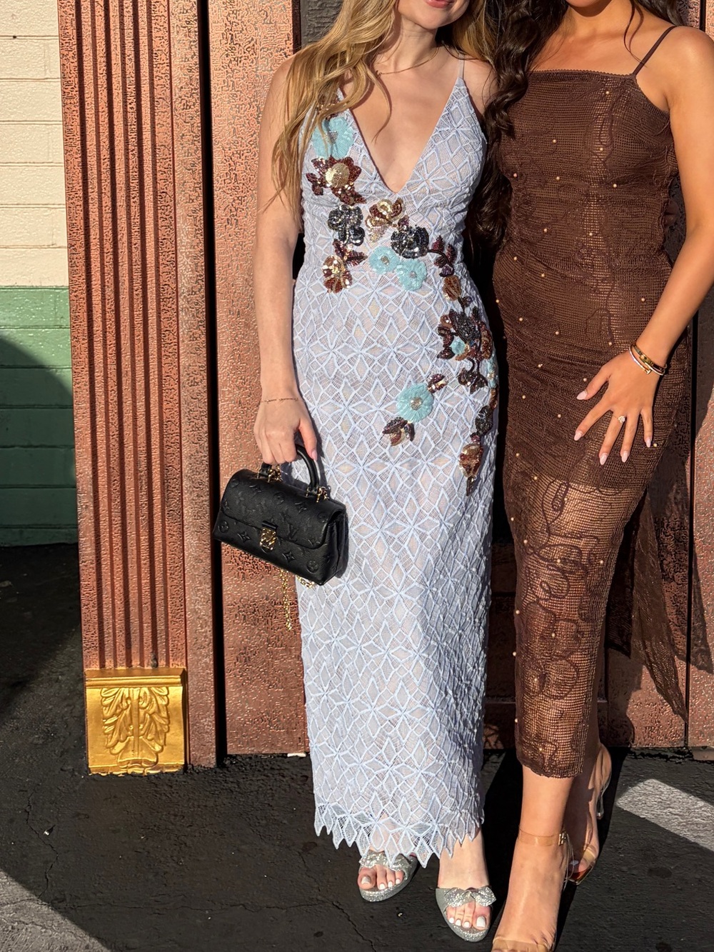 Helsi Blue v-neck dress